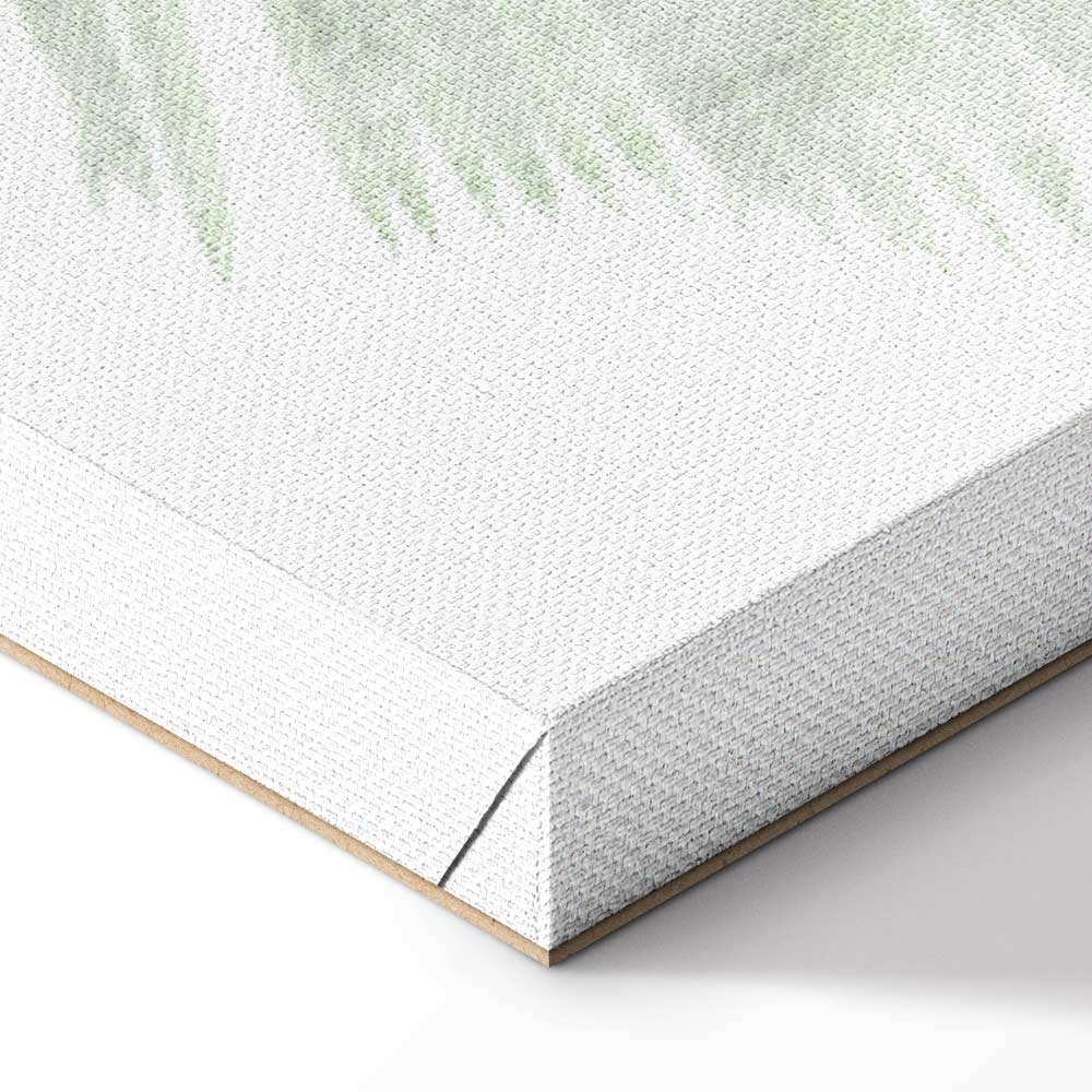 Velvet Green Leaf Texture Canvas Print