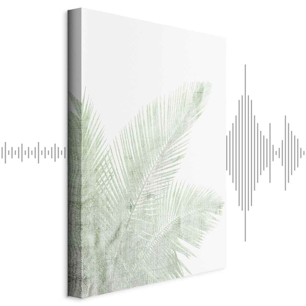 Velvet Green Leaf Texture Canvas Print