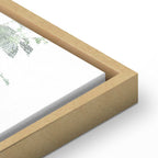 Green Cascade Leaves Vertical Canvas Print