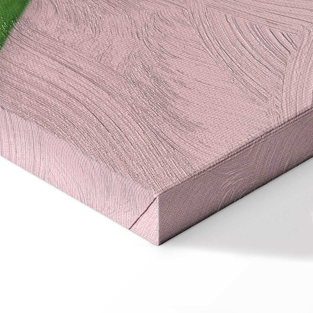 Tropical Leaf Fragment Vertical Canvas Print