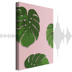 Tropical Leaf Fragment Vertical Canvas Print