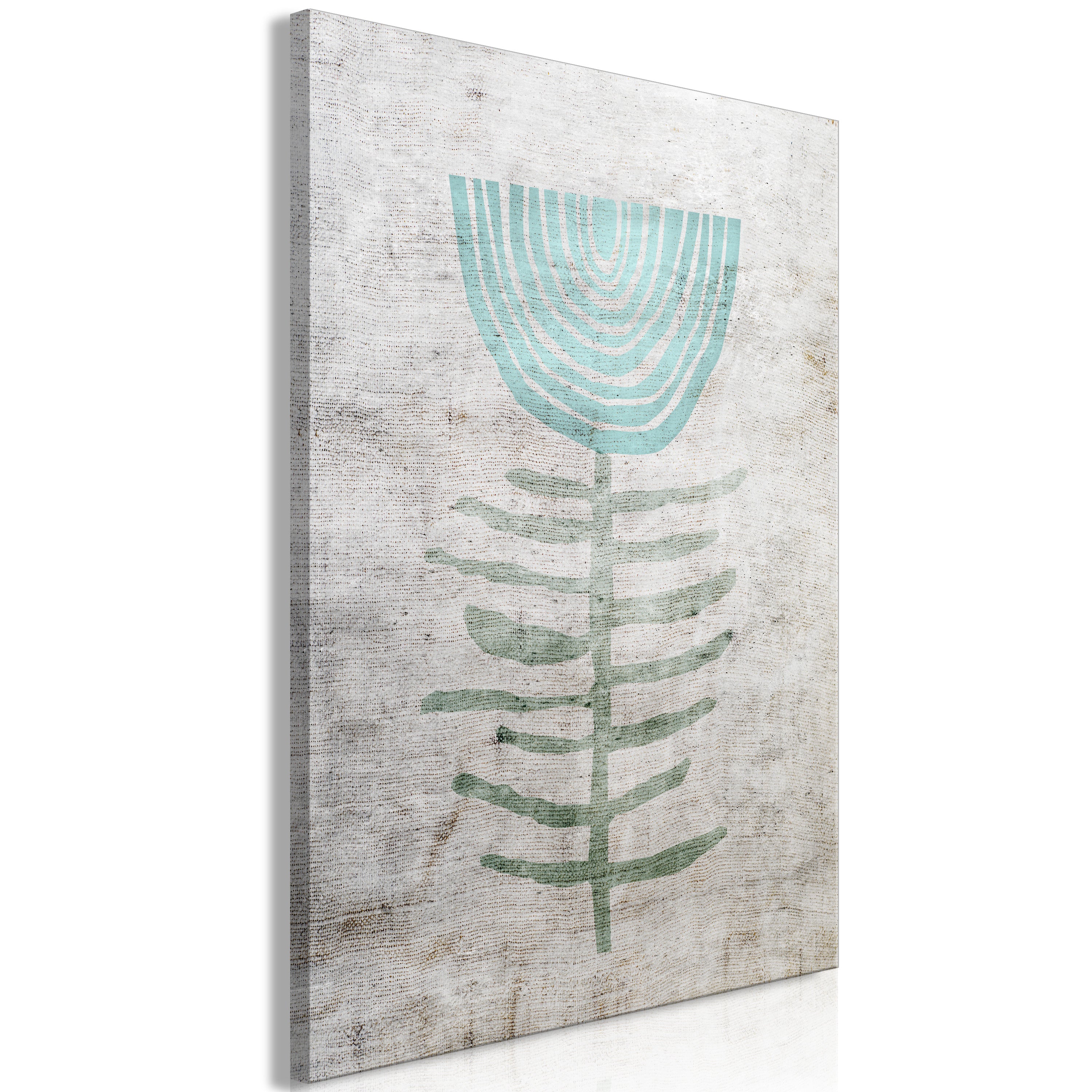 Inspirational Blue Lily Canvas Print for Modern Homes