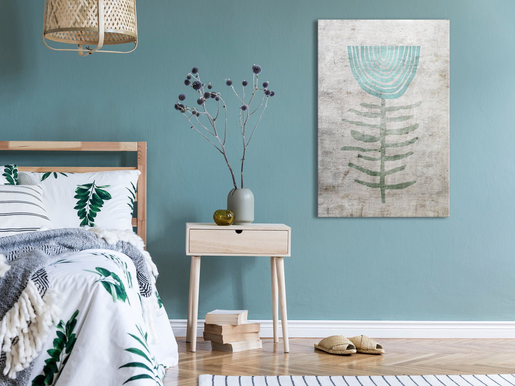 Inspirational Blue Lily Canvas Print for Modern Homes