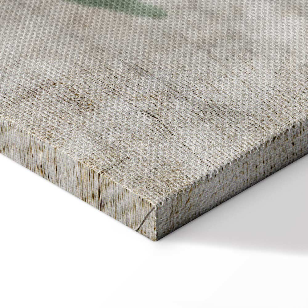 Blue Lily Abstract Floral Canvas Print