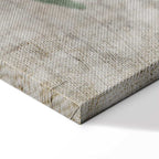 Blue Lily Abstract Floral Canvas Print