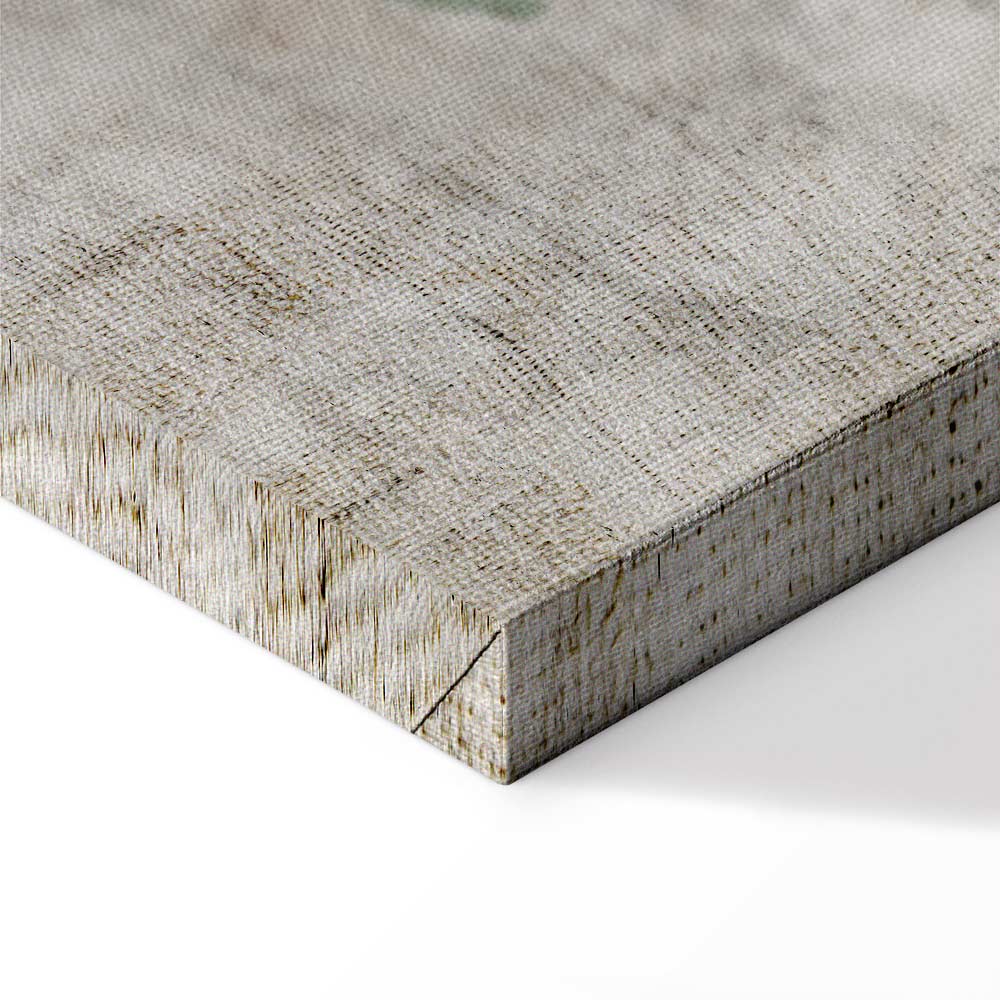 Blue Lily Abstract Floral Canvas Print