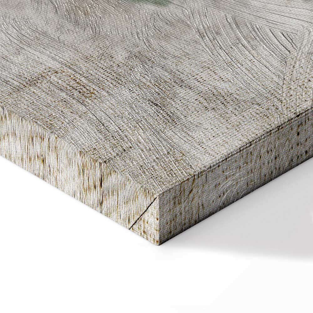 Blue Lily Abstract Floral Canvas Print