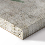 Blue Lily Abstract Floral Canvas Print