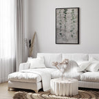 Grapevine Leaves Texture Vertical Canvas Print