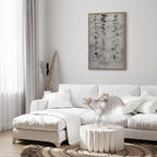 Grapevine Leaves Texture Vertical Canvas Print