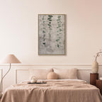 Grapevine Leaves Texture Vertical Canvas Print