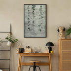 Grapevine Leaves Texture Vertical Canvas Print