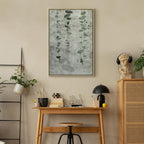 Grapevine Leaves Texture Vertical Canvas Print