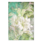 Green Lily Botanical Texture Canvas Print