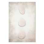 Ocean Water Leaves Vertical Canvas Print