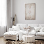 Ocean Water Leaves Vertical Canvas Print