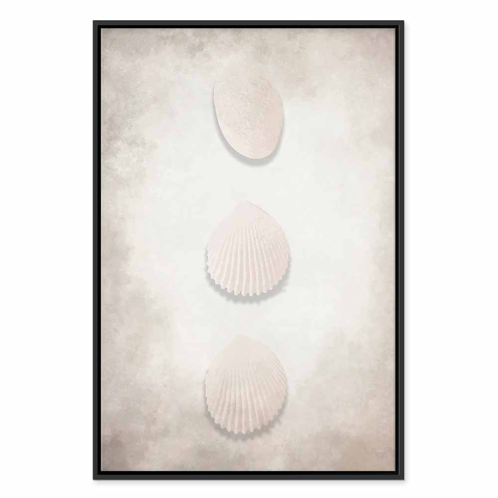 Ocean Water Leaves Vertical Canvas Print