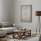 Ocean Water Leaves Vertical Canvas Print