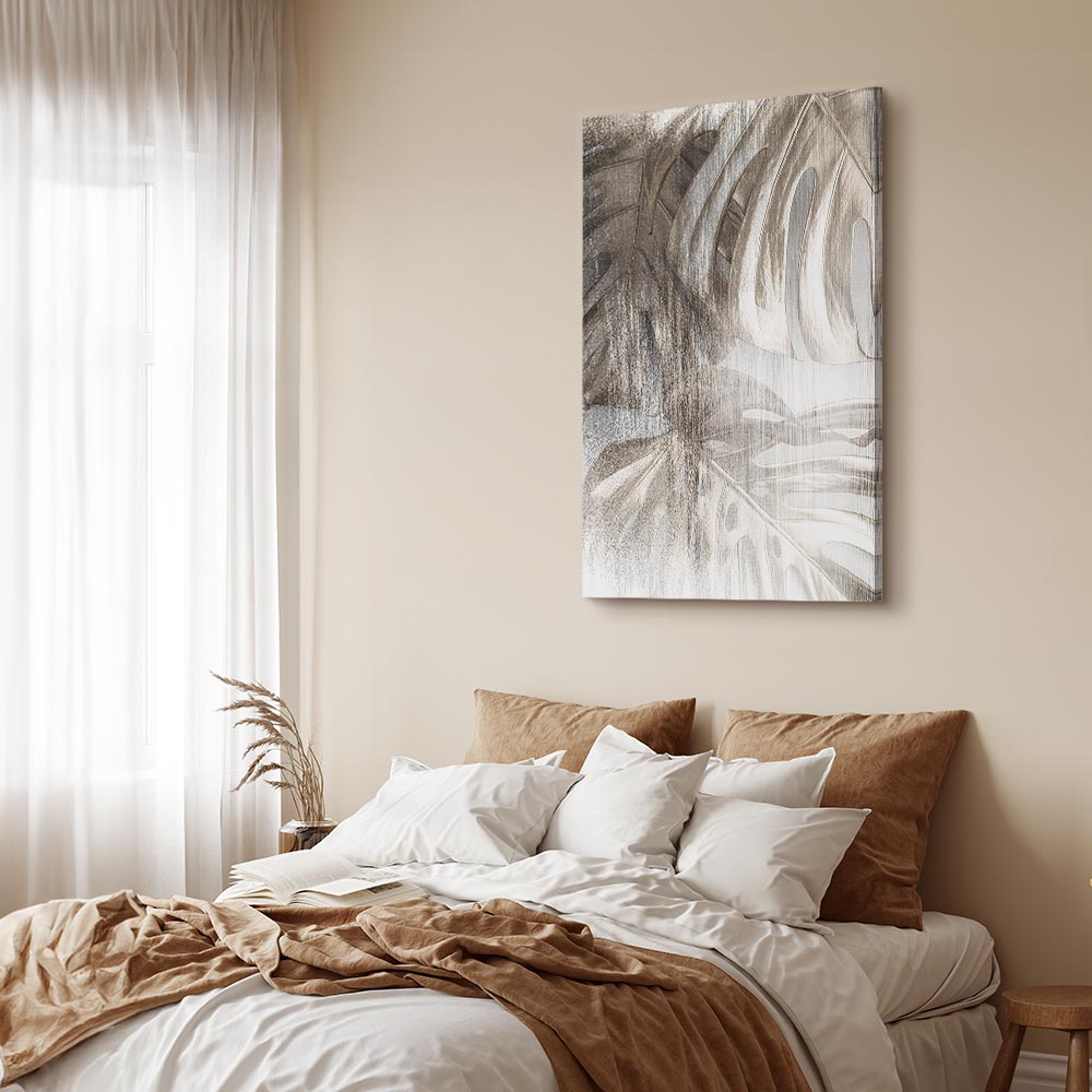 Rough Leaf Texture Nature Canvas Print