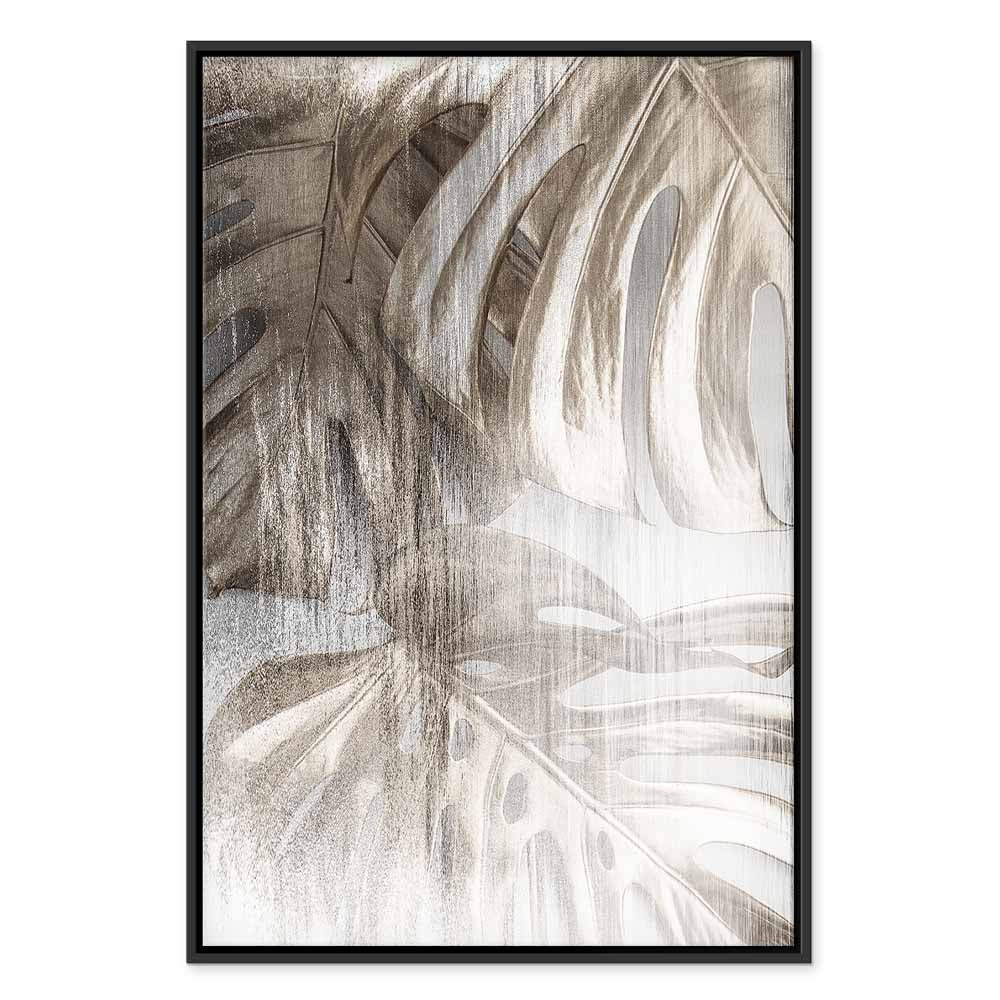 Rough Leaf Texture Nature Canvas Print