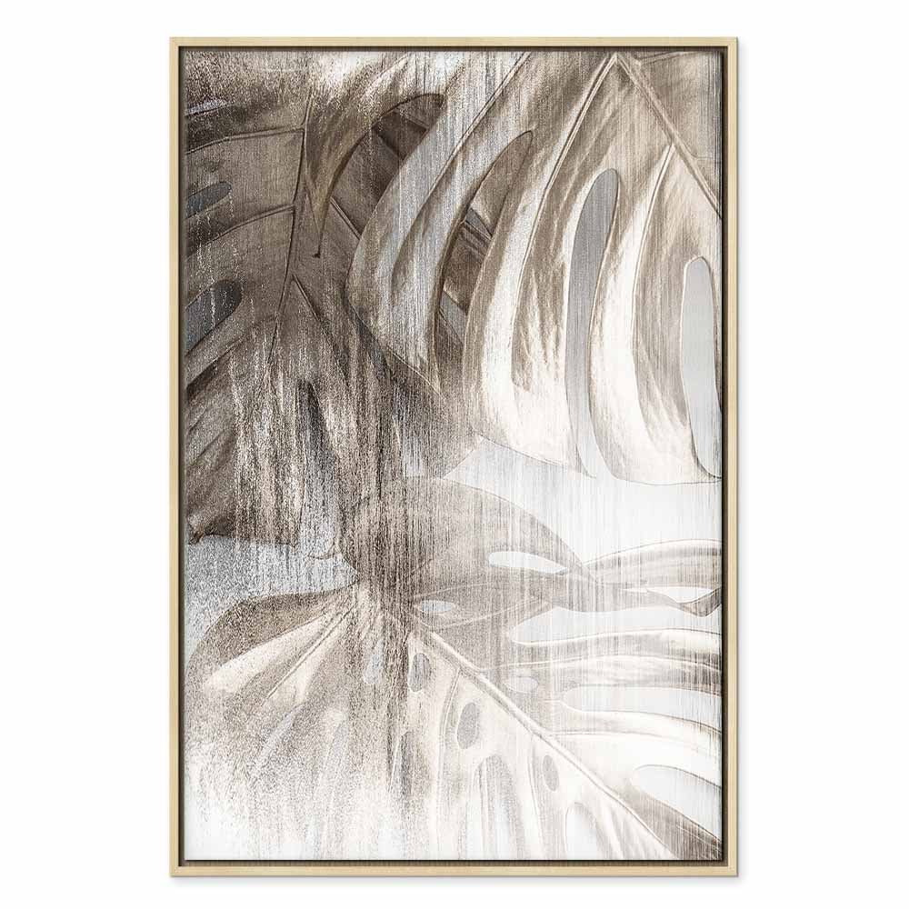 Rough Leaf Texture Nature Canvas Print