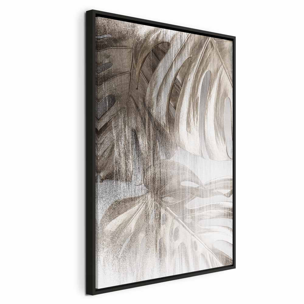 Rough Leaf Texture Nature Canvas Print