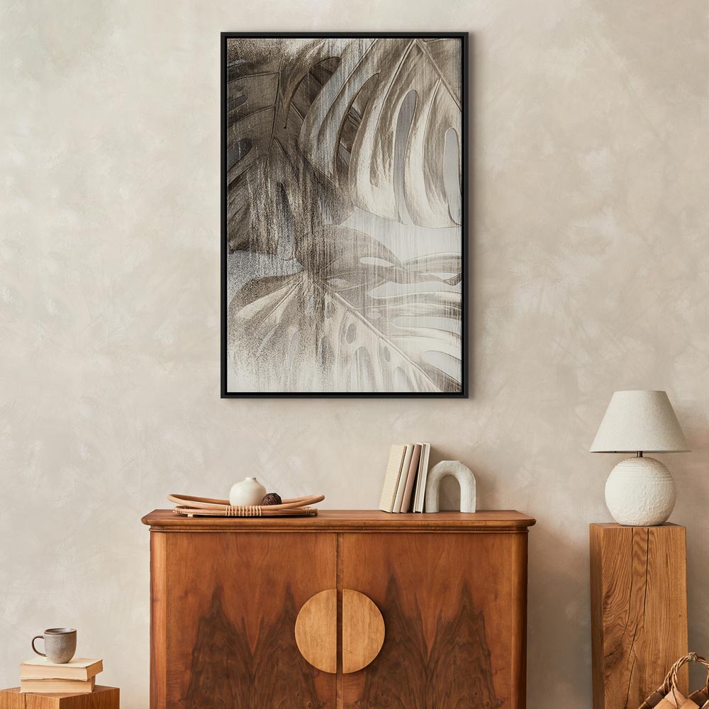 Rough Leaf Texture Nature Canvas Print