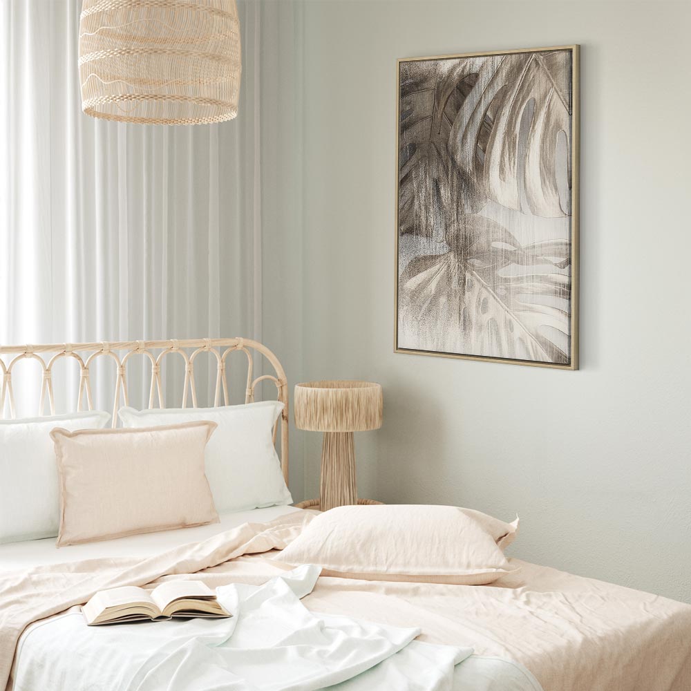 Rough Leaf Texture Nature Canvas Print