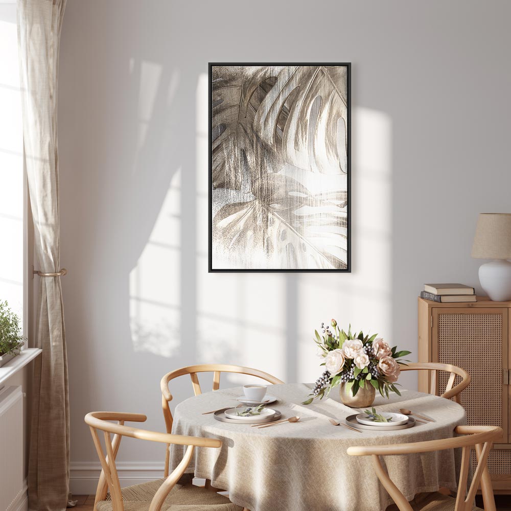 Rough Leaf Texture Nature Canvas Print