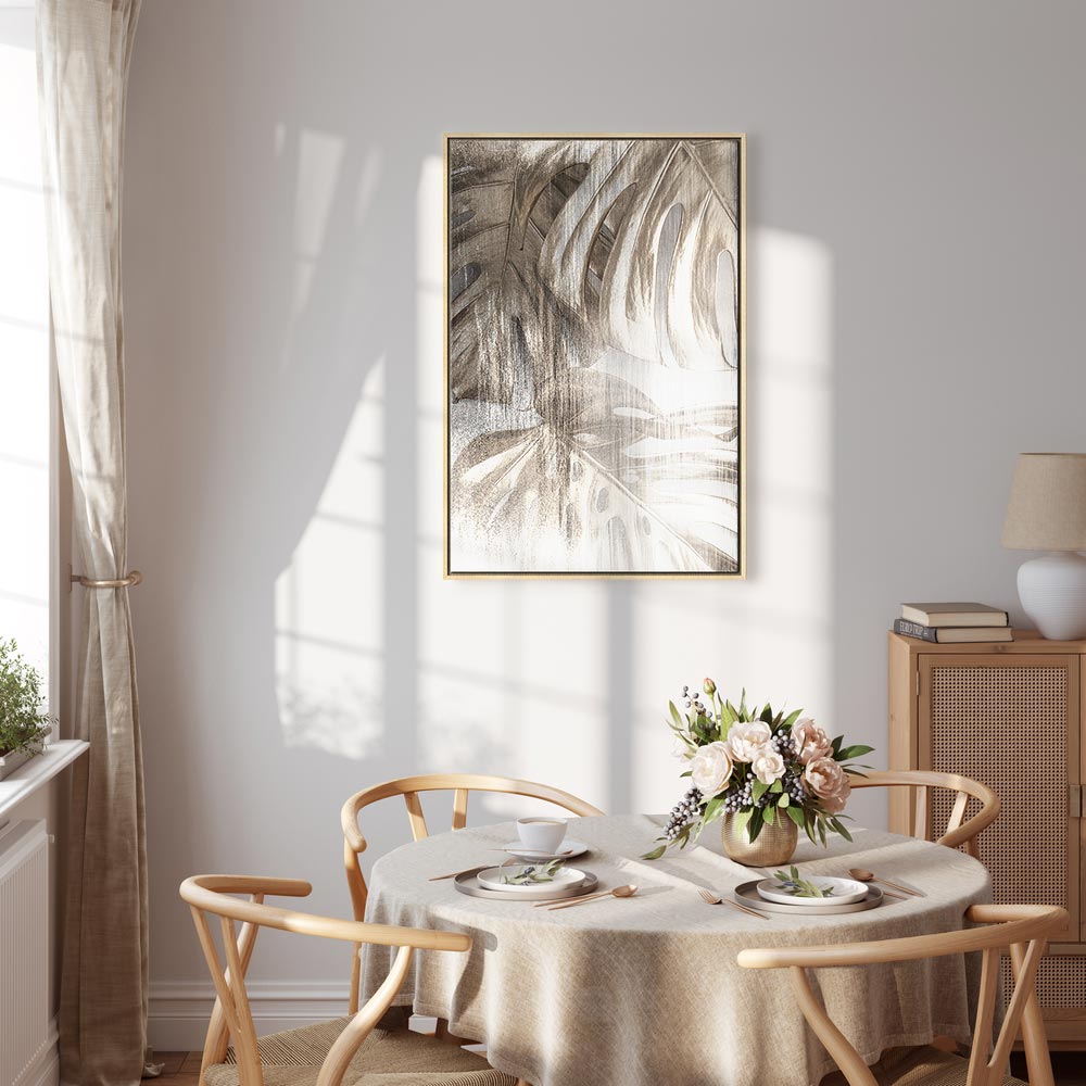 Rough Leaf Texture Nature Canvas Print