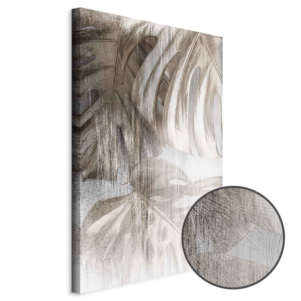 Rough Leaf Texture Nature Canvas Print