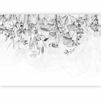 Foggy Nature Grey Wall Mural