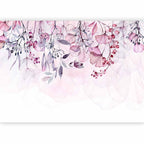 Foggy Pink Nature Wall Mural