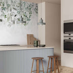 Foggy Green Nature Wall Mural