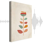 Abstract Floral Multicolor Vertical Canvas Print