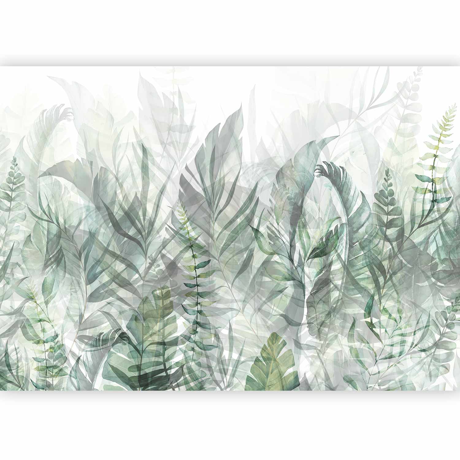 Magic Grove Green Leaf Wall Mural
