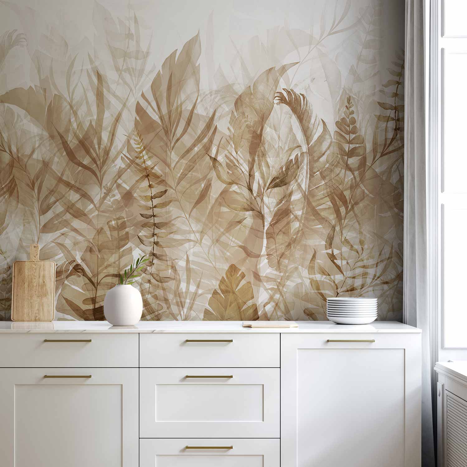 Magic Grove Brown Nature Wall Mural