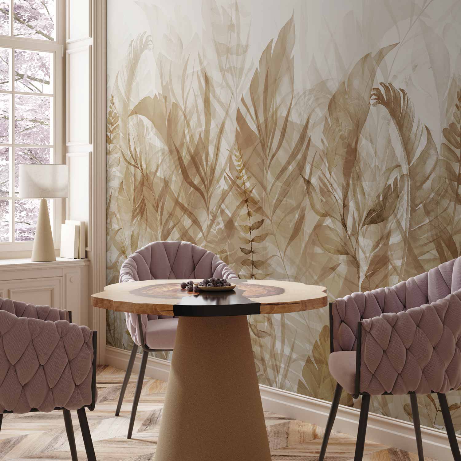 Magic Grove Brown Nature Wall Mural