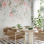 Rose Waterfall Floral Wall Mural