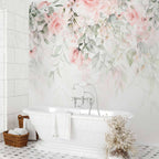 Rose Waterfall Floral Wall Mural