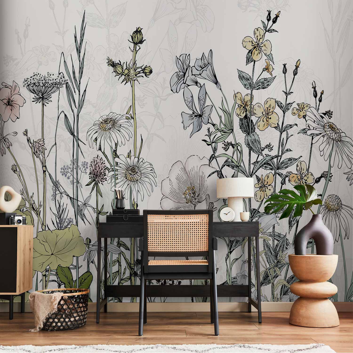 Colorful Meadow Flowers Wall Mural