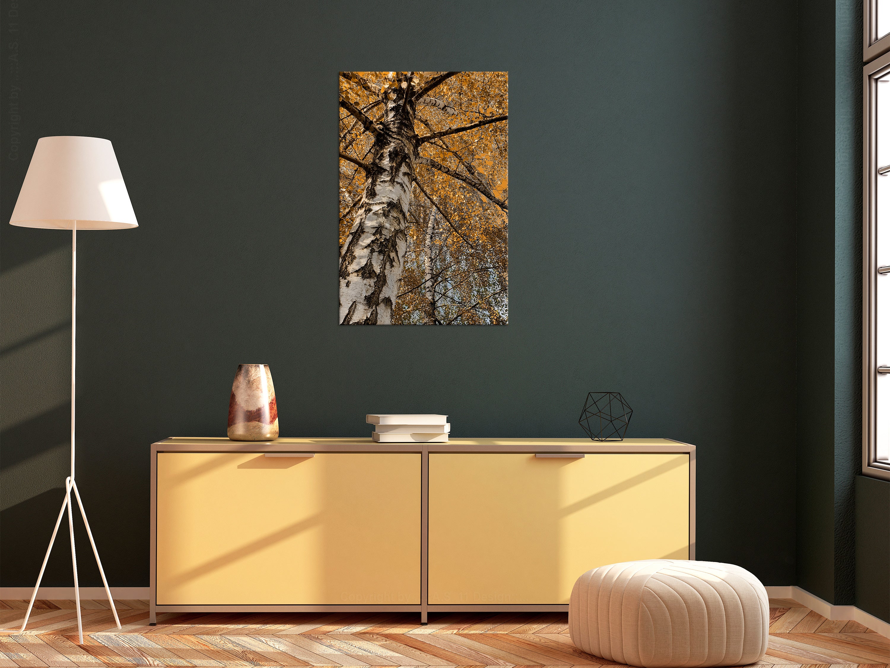 Stylish Canvas Print Autumn Colours Vertical