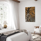 Autumn Forest Landscape Vertical Canvas Print