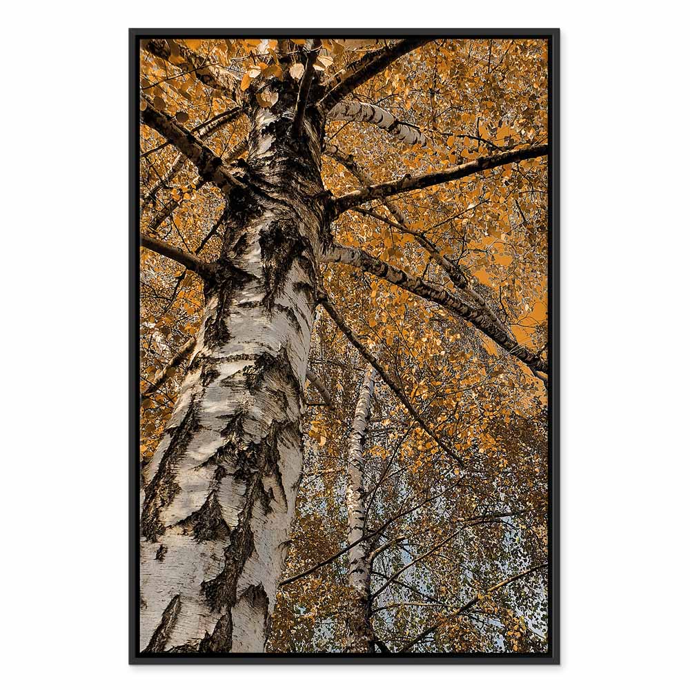 Autumn Forest Landscape Vertical Canvas Print