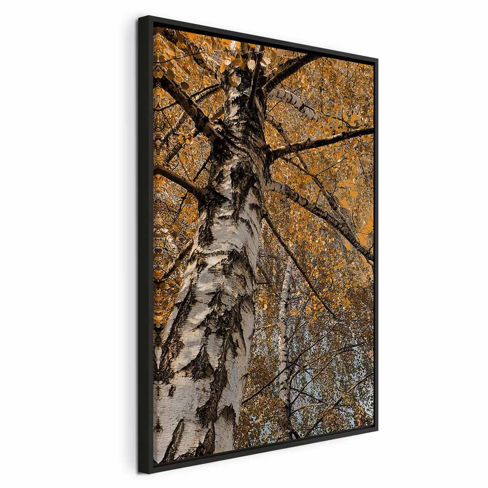 Autumn Forest Landscape Vertical Canvas Print