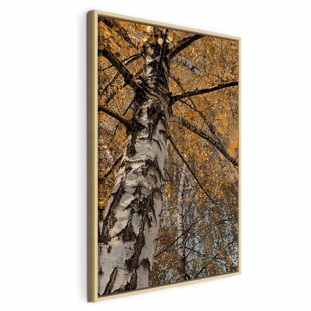 Autumn Forest Landscape Vertical Canvas Print