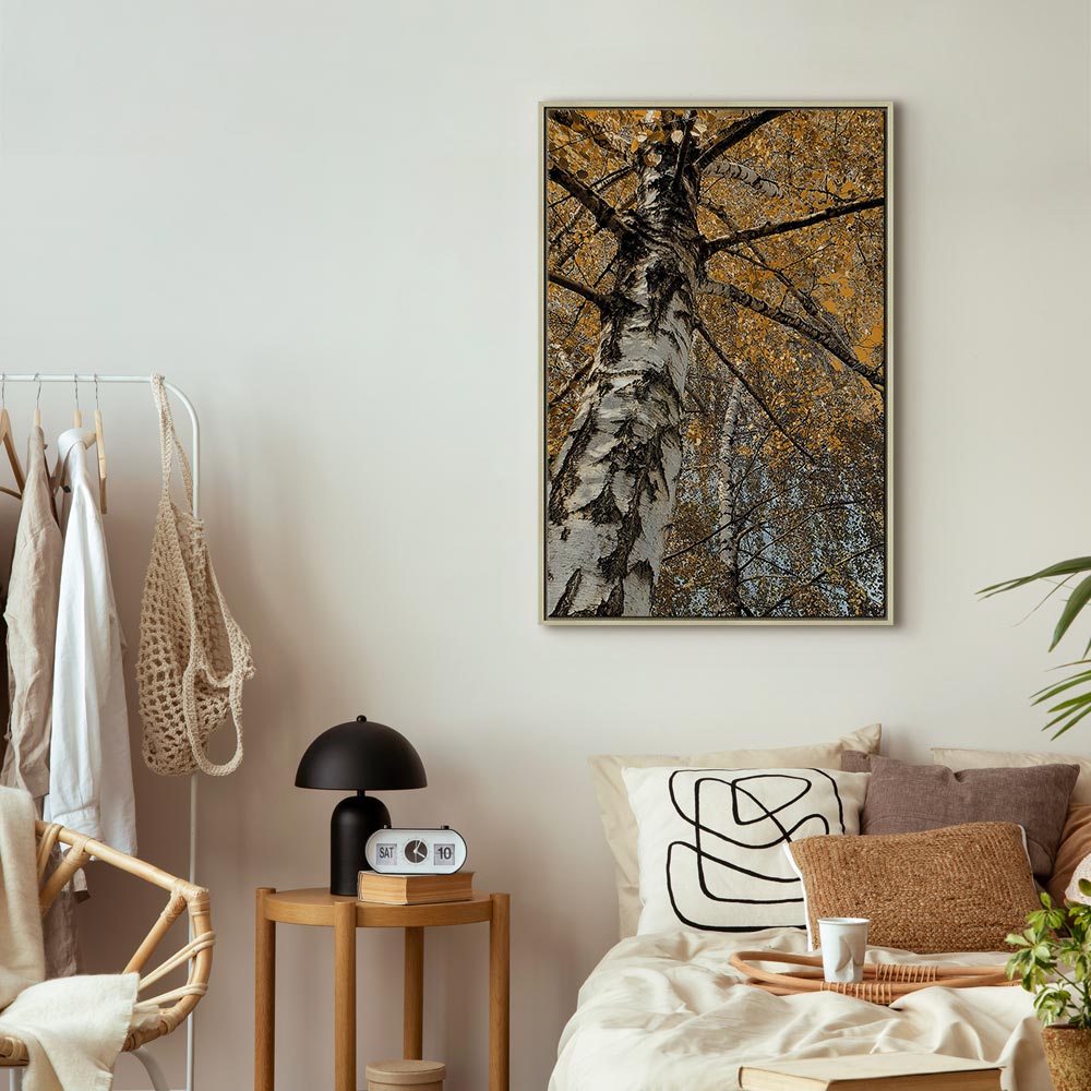 Autumn Forest Landscape Vertical Canvas Print