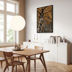 Autumn Forest Landscape Vertical Canvas Print