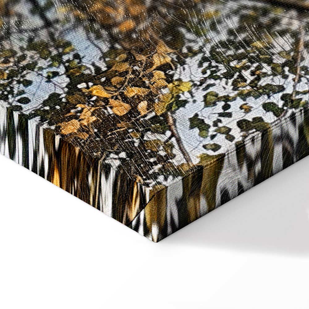 Autumn Forest Landscape Vertical Canvas Print