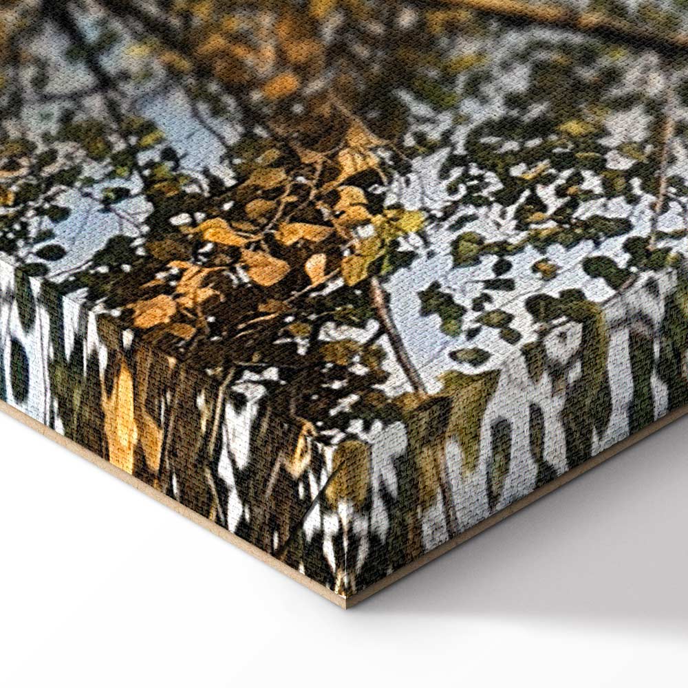 Autumn Forest Landscape Vertical Canvas Print